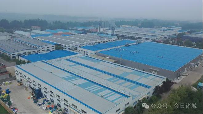 年产值35亿元诸城这一项目即将完成车间主体框架建设(图2)
